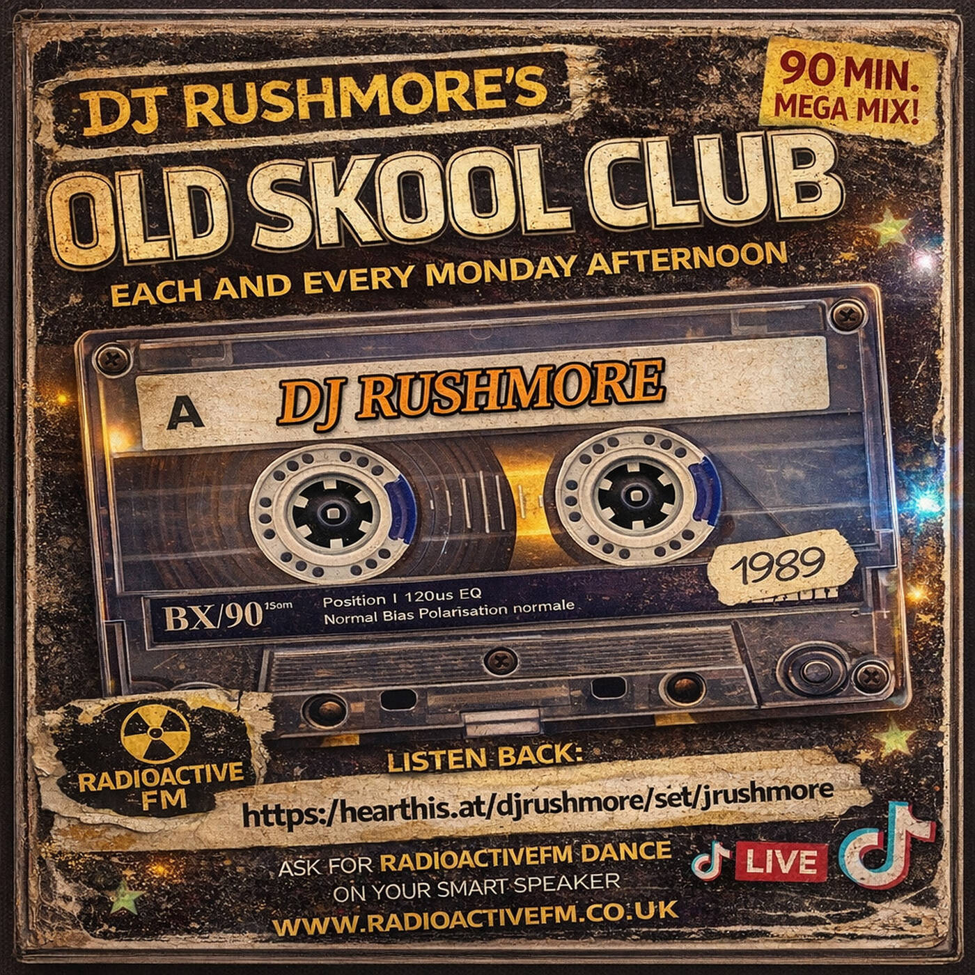 16'03'26 DJ RUSHMORE presents THE RUSH HOUR live on www.radioactivefm.co.uk episode artwork