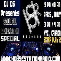 SOULFUL GENERATION LIVE SHOW ON HOUSE STATION  RADIO  BY  DJ DS (FRANCE) OCTOBER 5TH 2016 EXTRA PLAY PART 2 by DJ DS (SOULFUL GENERATION OWNER)