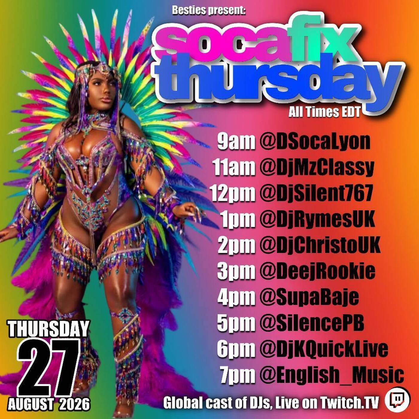 SOCA FIX THURSDAYRAIDTRAIN Hosted By The BESTIES 6-7PMEST‼️ (AUG 27, 2026) episode artwork