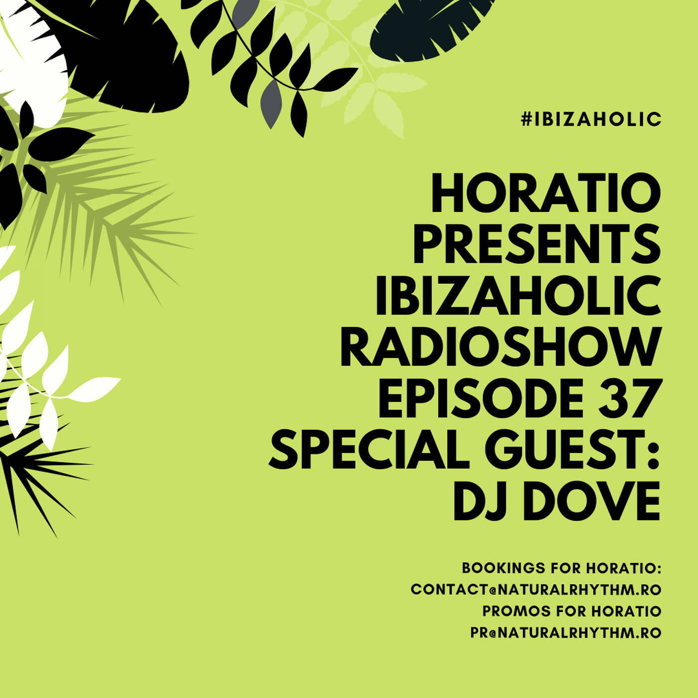 HORATIO PRESENTS IBIZAHOLIC RADIOSHOW EPISODE 37 SPECIAL GUEST DJ DOVE episode artwork