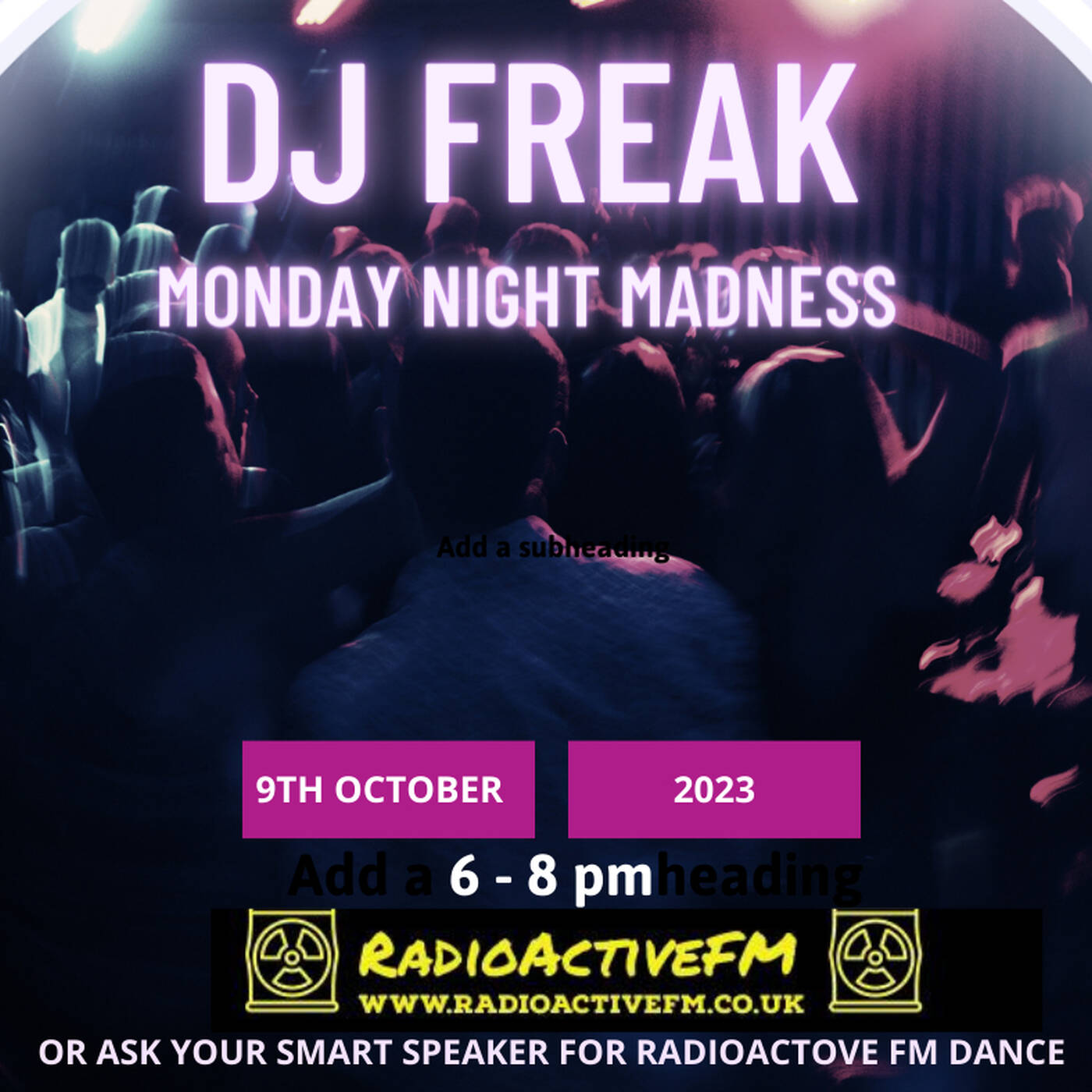 DJ Freak Radioactive Monday night Madness 9.10.23 Pt 2 episode artwork