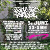 BACKYARD PARADISE - Graffiti Space - STUDIO FATAL - Jorge Labraña - Opening am 3. Juni - Oberrad - 02.06.2023 by X WIE RAUS
