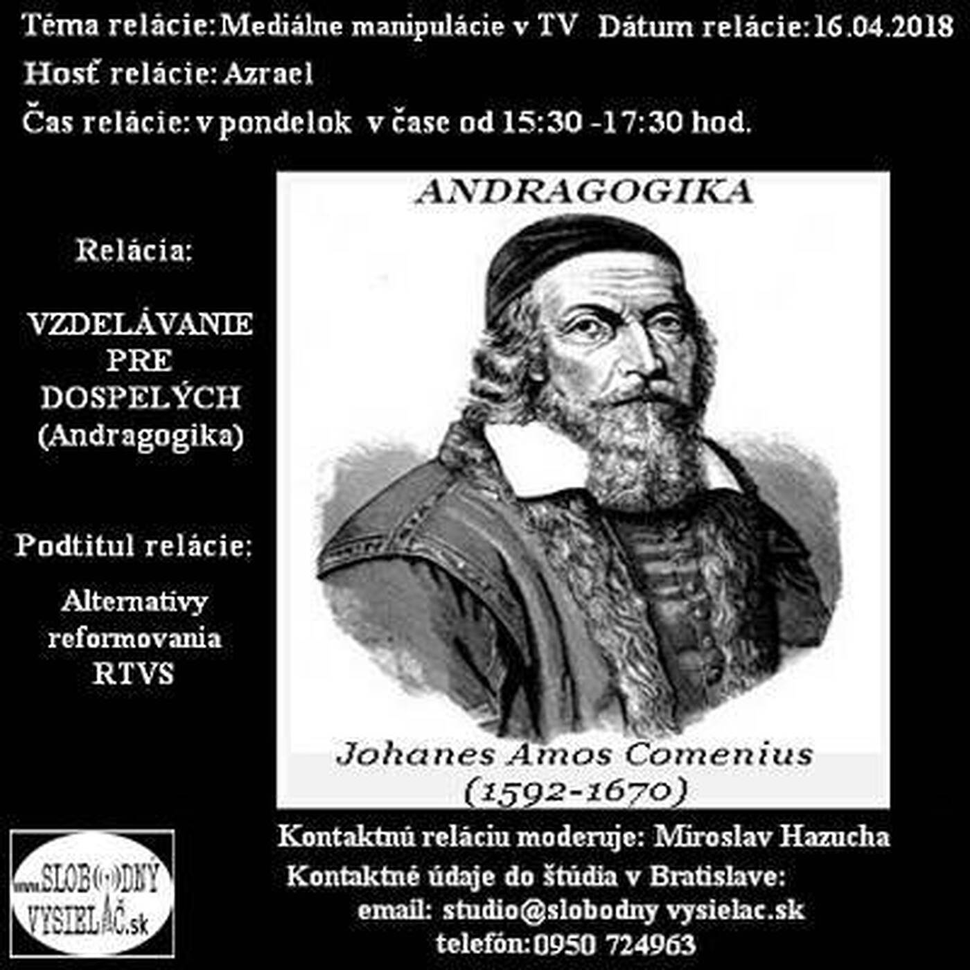 Vzdelávanie pre dospelých 92 - 2018-04-16 Alternatívy reformovania RTVS… episode artwork