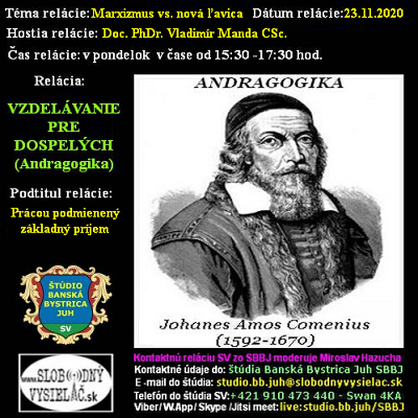 Vzdelávanie pre dospelých 224 - 2020-11-23 Marxizmus vs. nová ľavica episode artwork
