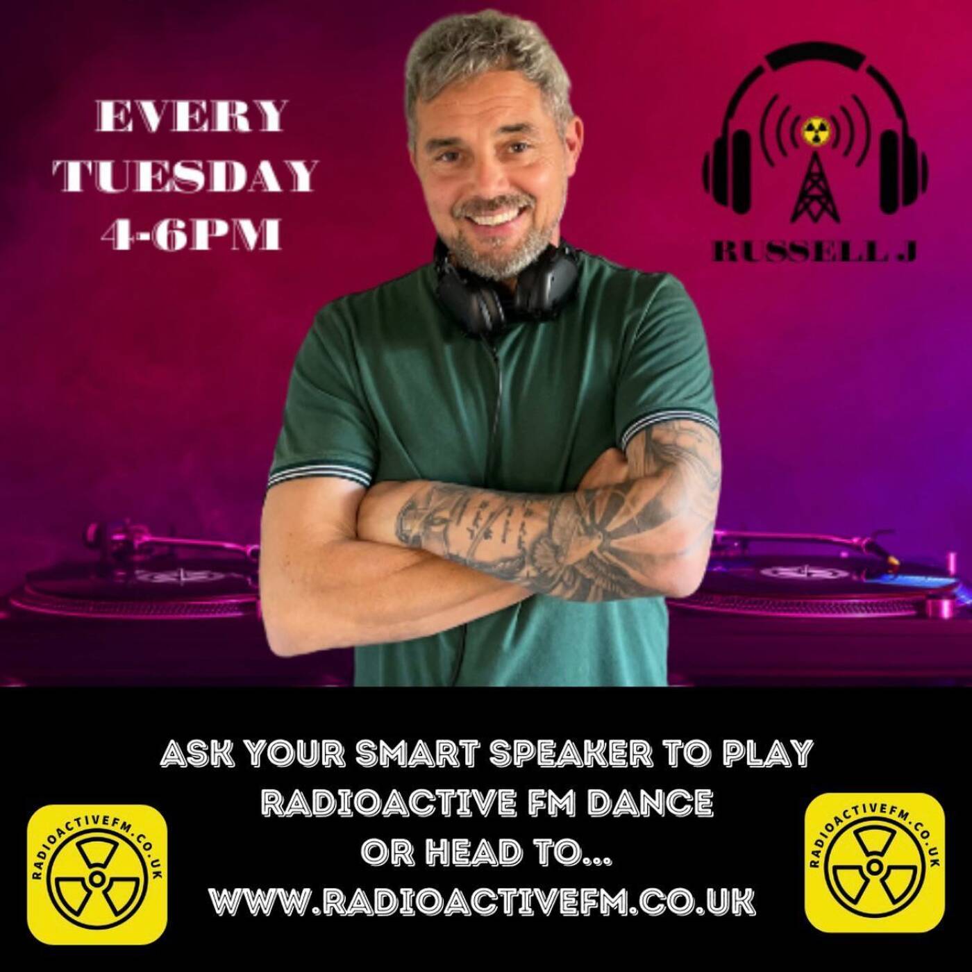 RUSSELL J HOUSE NATION Radio show on RadioActive Fm. 05/11/2024. Every Tuesday 4-6pm episode artwork