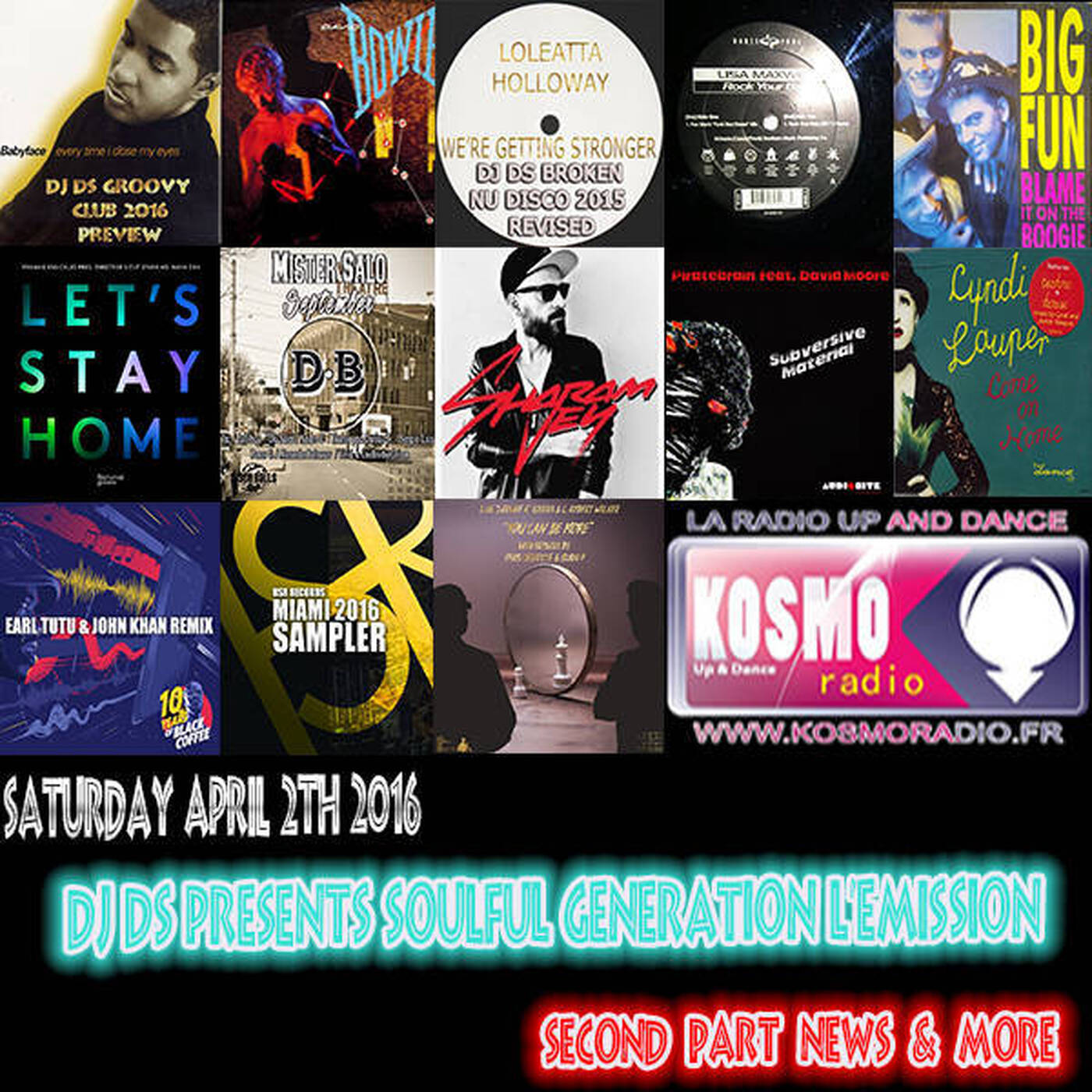 SOULFUL GENERATION ON KOSMO RADIO FIRST SHOW FROM APRIL PART 2 NEWS & REMEMBERS  2016 episode artwork
