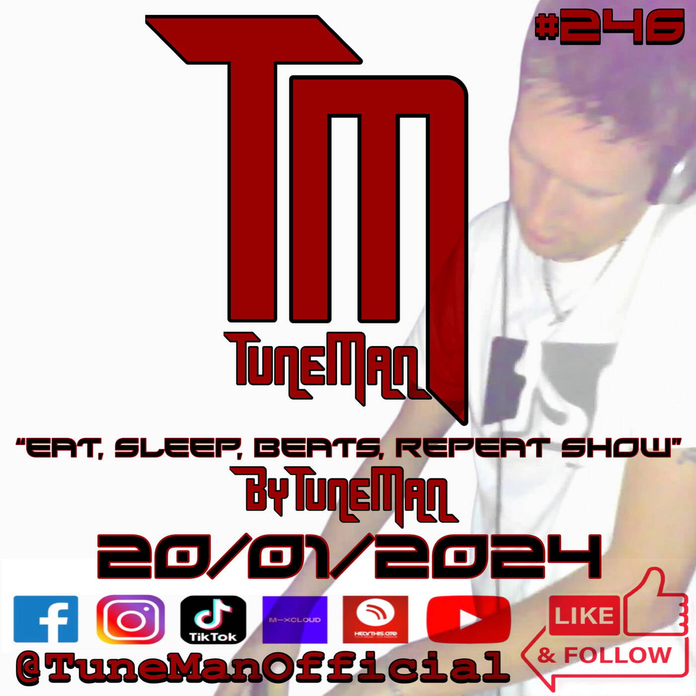 TuneMan presents "Eat Sleep, Beats, Repeat" - Recorded live by TuneMan Official 20/01/2024 episode artwork