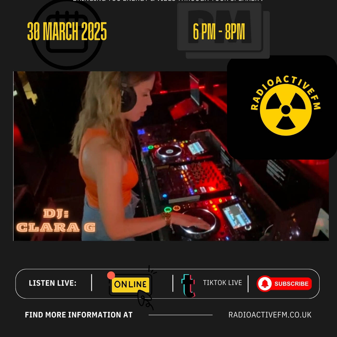 DJ Clara G - Radio Active FM -30th April 25 Drum & Bass Party episode artwork