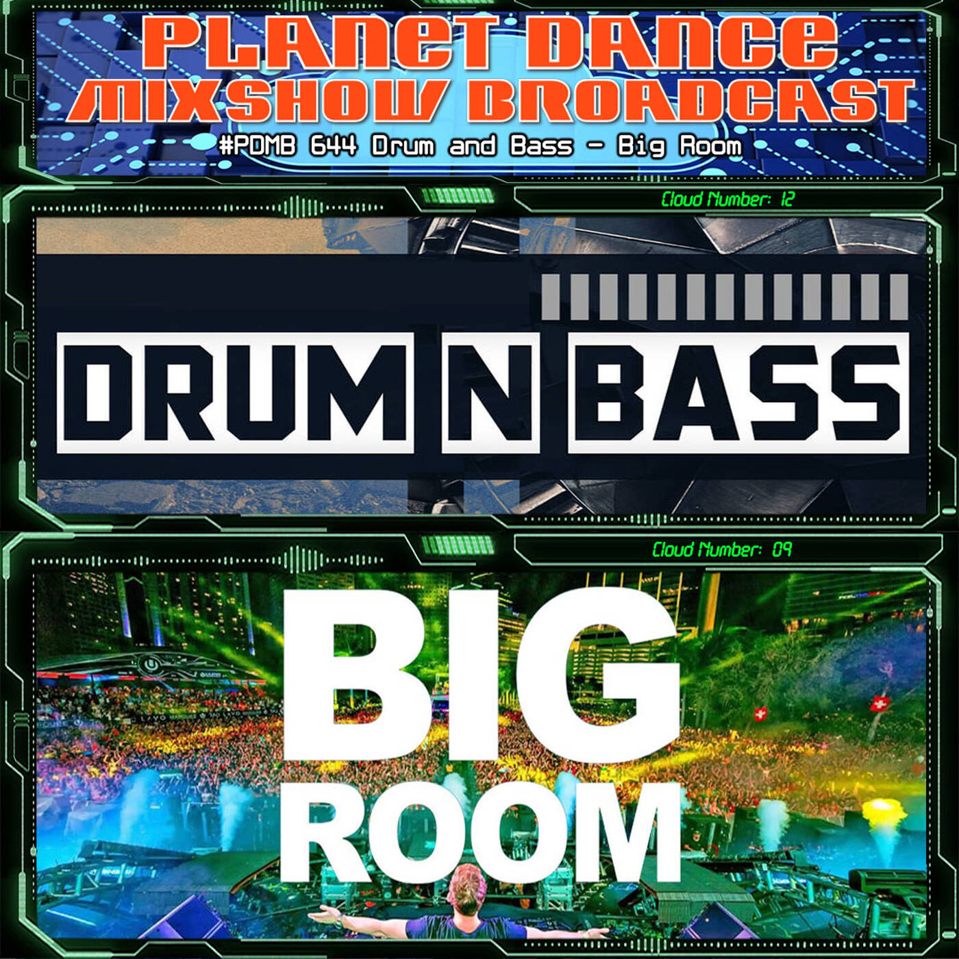 Planet Dance Mixshow Broadcast 644 Drum and Bass - Big Room episode artwork