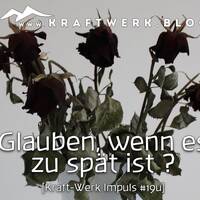 Glauben wenn alles zu spät ist? [#0628] @Kraftwerk_MaxFichtner by Frank Vornheder