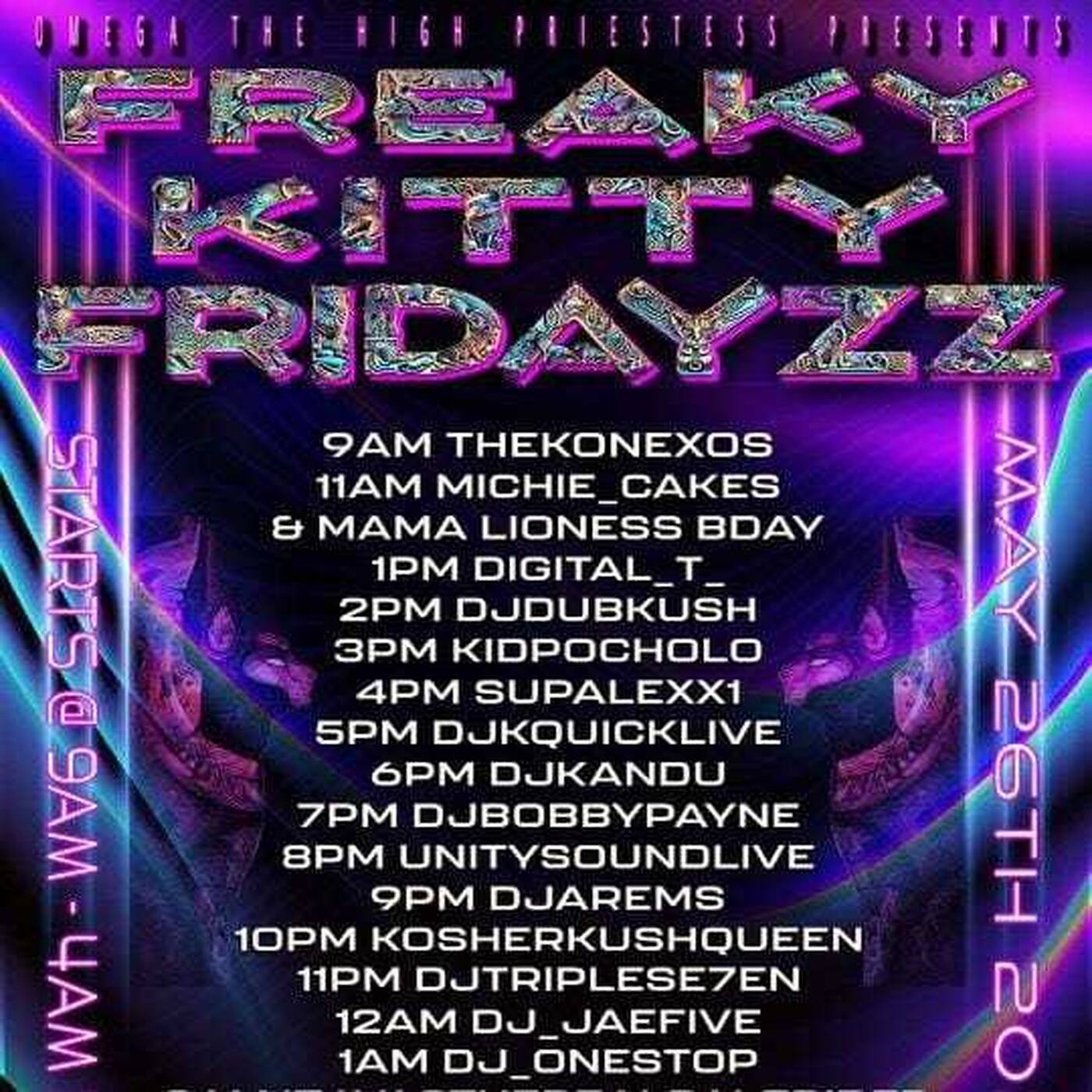 FREAKY KITTY FRIDAYZZ 3.0 RAID 5-6 PM EST | DjKquickLive On Twitch (May 26, 2023) episode artwork