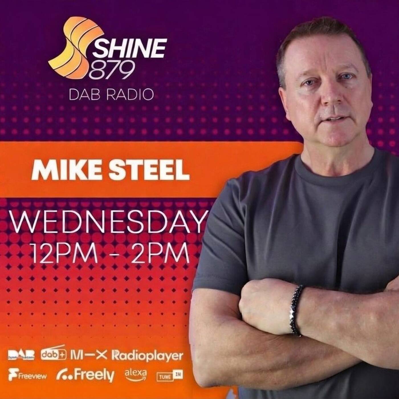 Shine 879 DAB - Mike Steel Wednesday 12-2pm 04.03.26 episode artwork
