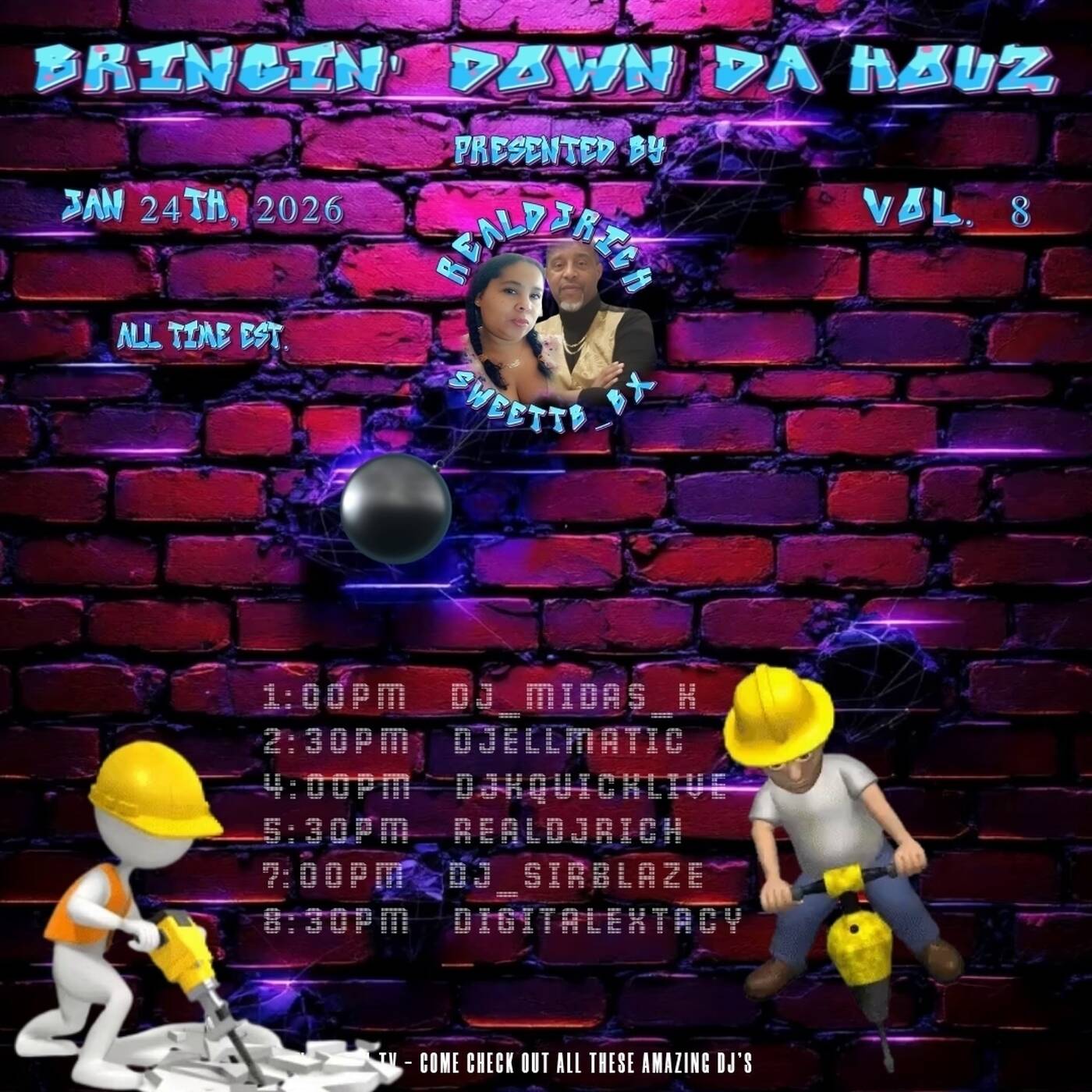BRINGIN DOWN DA HOUZRAIDTRAINPresented By @sweettb_bx & @realdjrich 4-5:30PMEST‼️(JAN 24, 2026) episode artwork