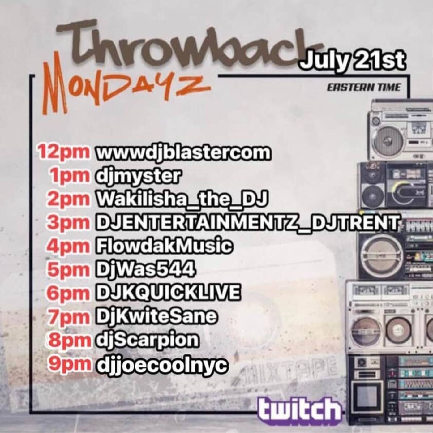 THROWBACKMONDAYZRAIDTRAIN Hosted By @djsird1 6-7PMEST‼️(JULY 21, 2025) episode artwork