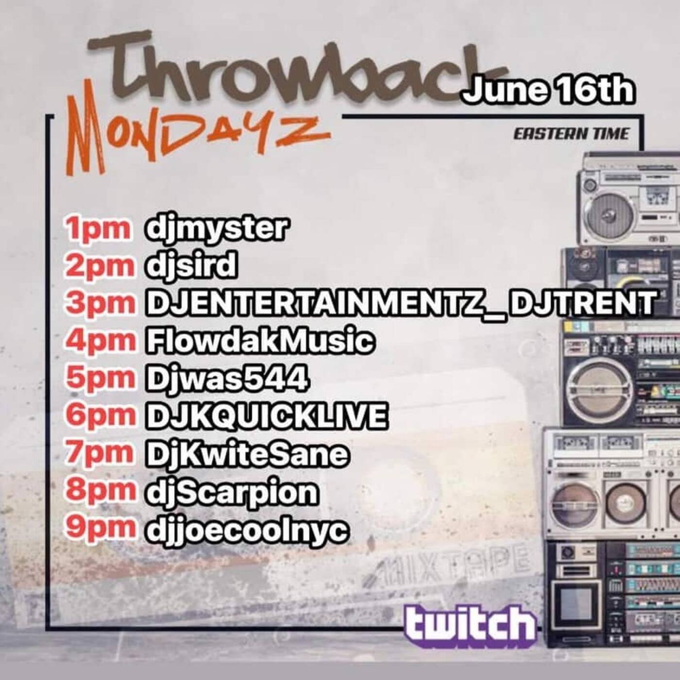 THROWBACKMONDAYZRAIDTRAIN Hosted By @djsird1 6-7PMEST‼️(JUNE 16, 2025) episode artwork