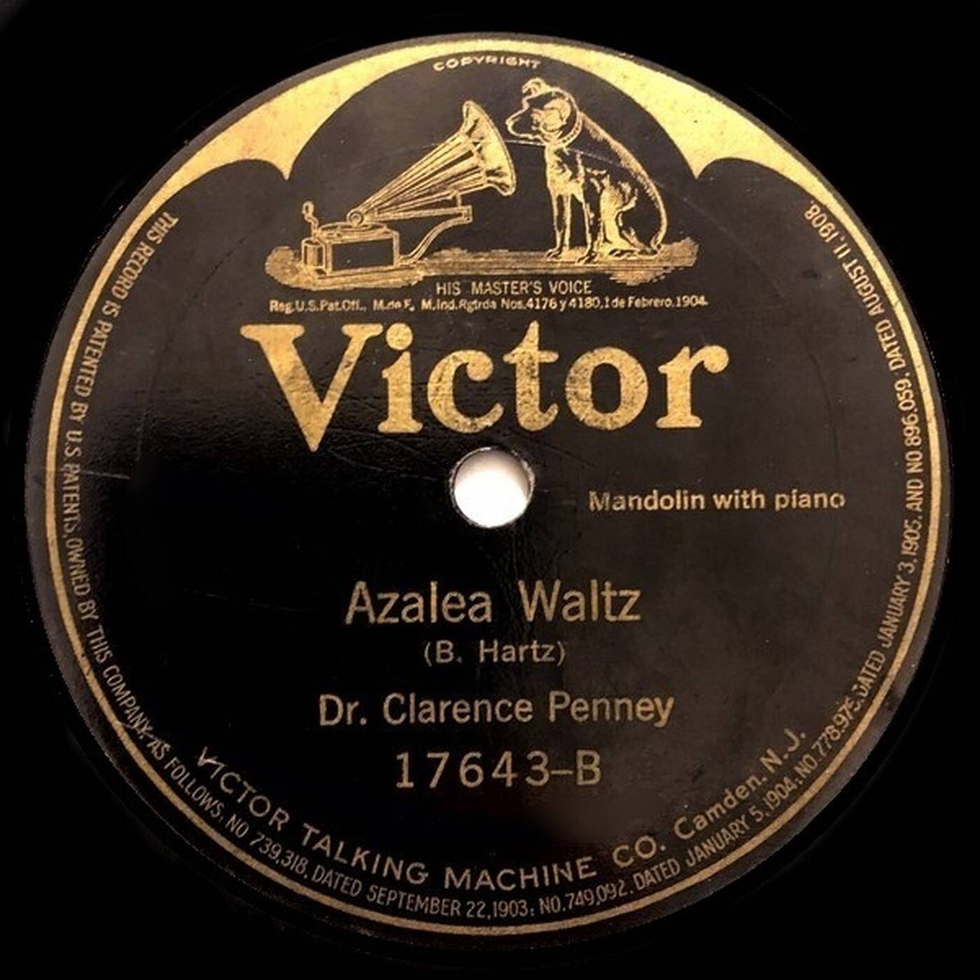 78 Dr Clarence Penney - The Azalea Waltz (1914 Victor 17643) episode artwork