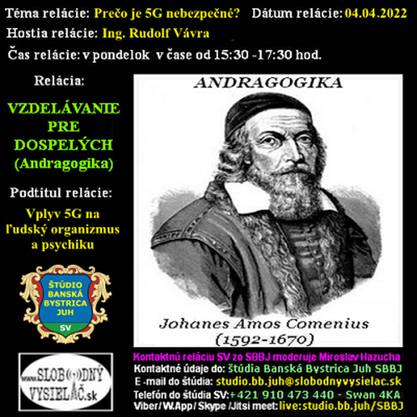Vzdelávanie pre dospelých 294 - 2022-04-04 Prečo je 5G nebezpečné ? episode artwork