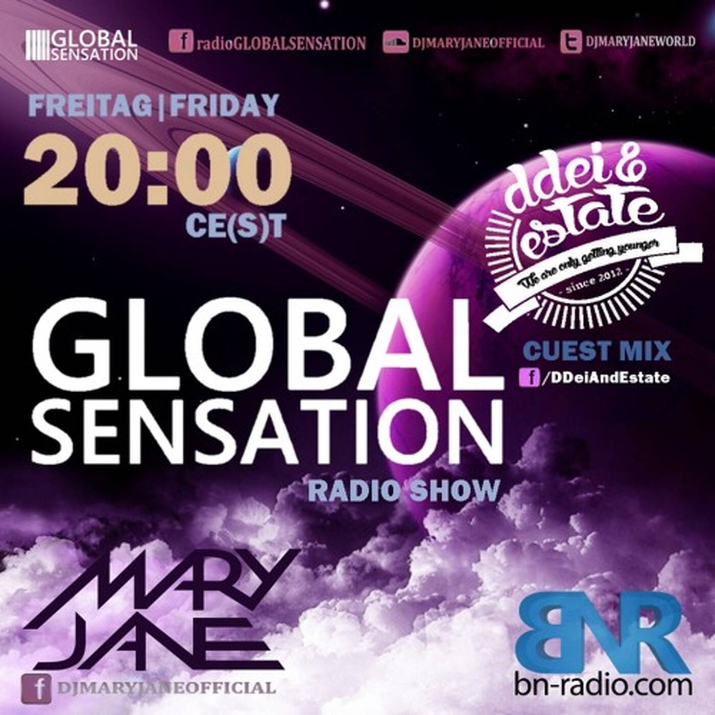 GLOBAL SENSATION #043 (+ Guest DDei&Estate) 17.04.2015