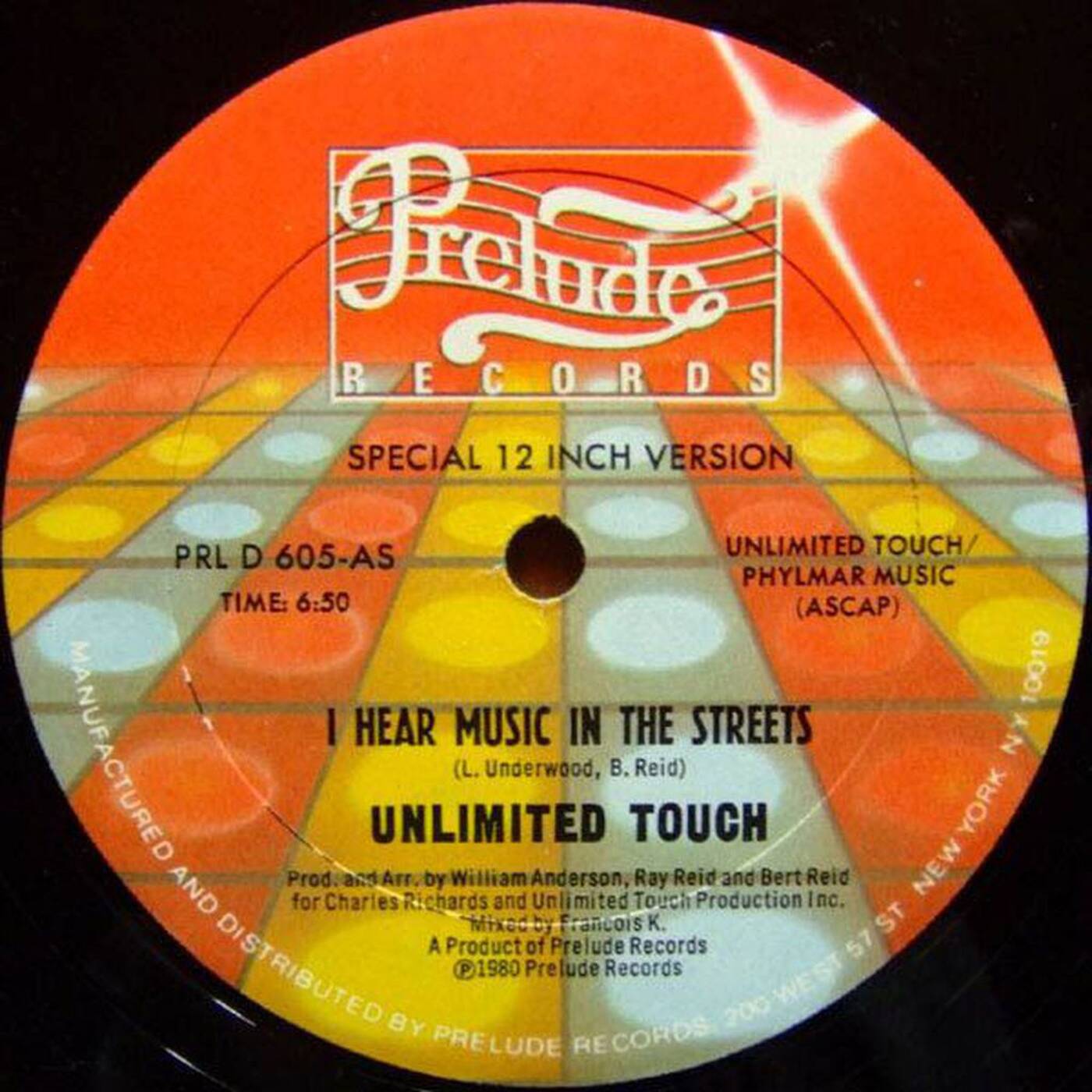 Unlimited Touch ‎–  	I Hear Music In The Streets Written By  Bert Reid, L. Underwood Label: Prelude episode artwork