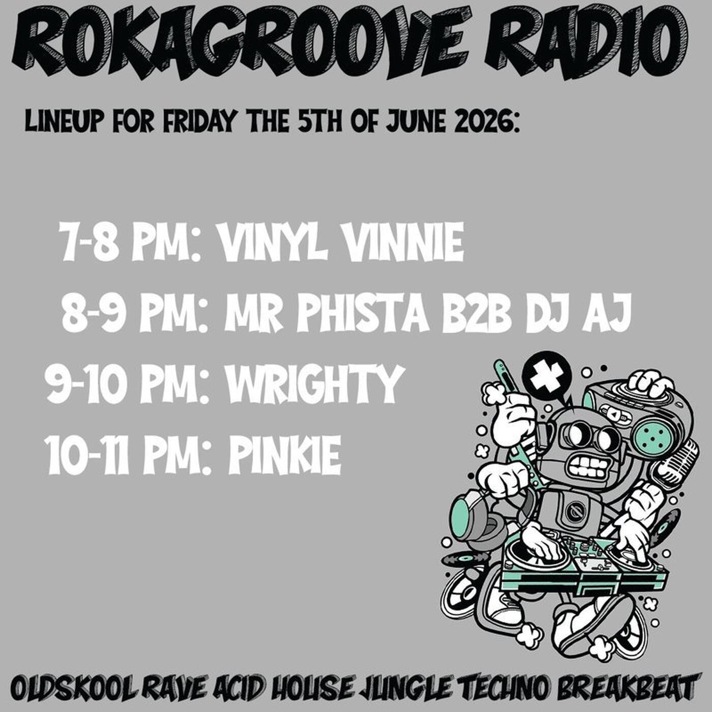 Vinyl Vinnie @ Rokagroove Radio Episode 234