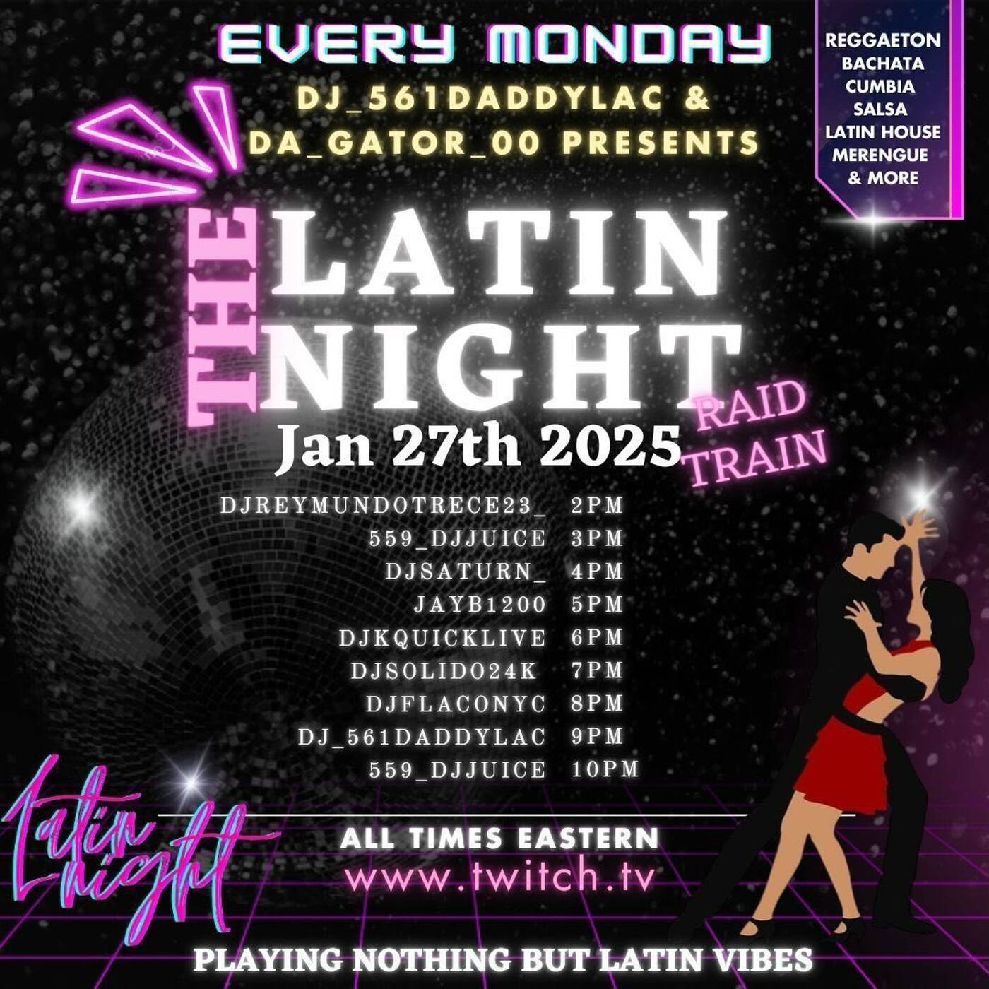 THELATINNIGHTRAIDTRAINHosted By @dj_561DaddyLac & @da_gator_006-7PMEST‼️ | (JAN 27, 2025) episode artwork