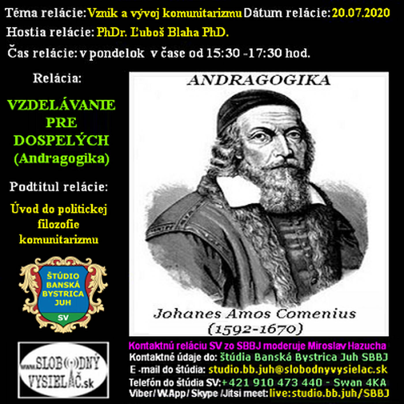 Vzdelávanie pre dospelých 206 - 2020-07-20 Vznik a vývoj komunitarizmu episode artwork