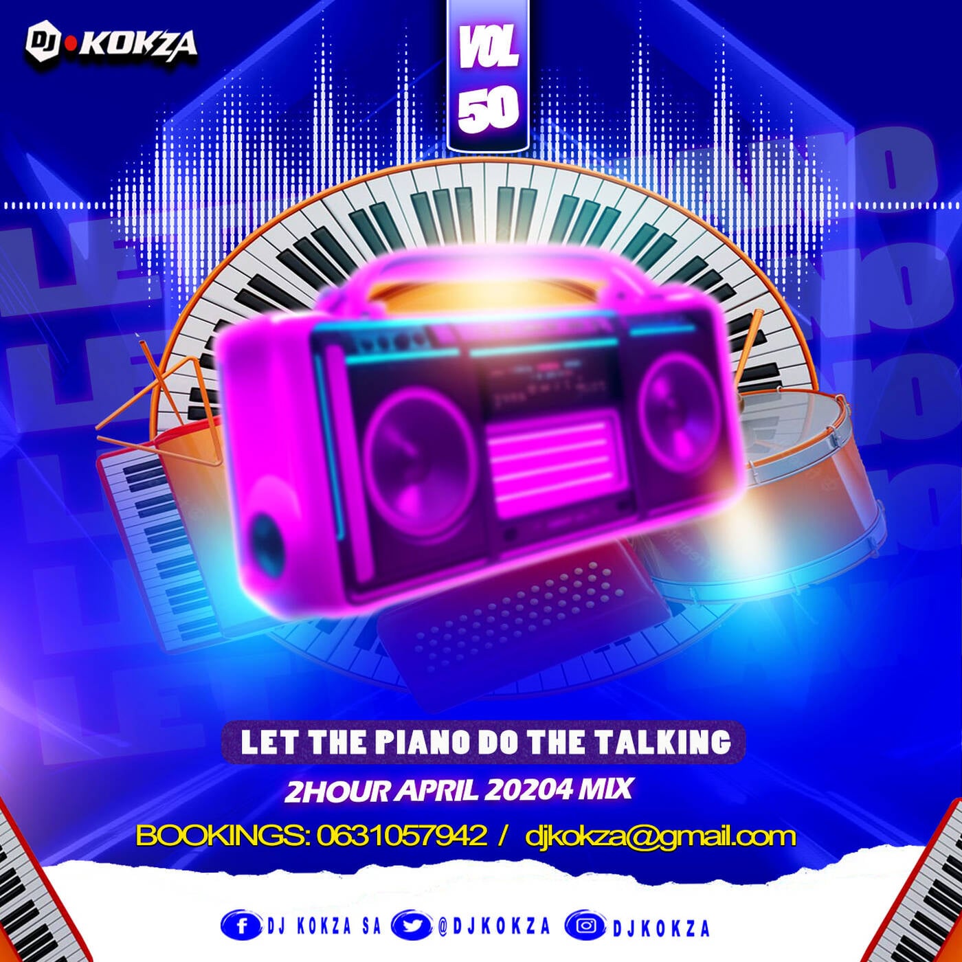 DJ KOKZA SA - Let The Piano Do The Talking - Vol 50 - 2Hour April 2024 Mix