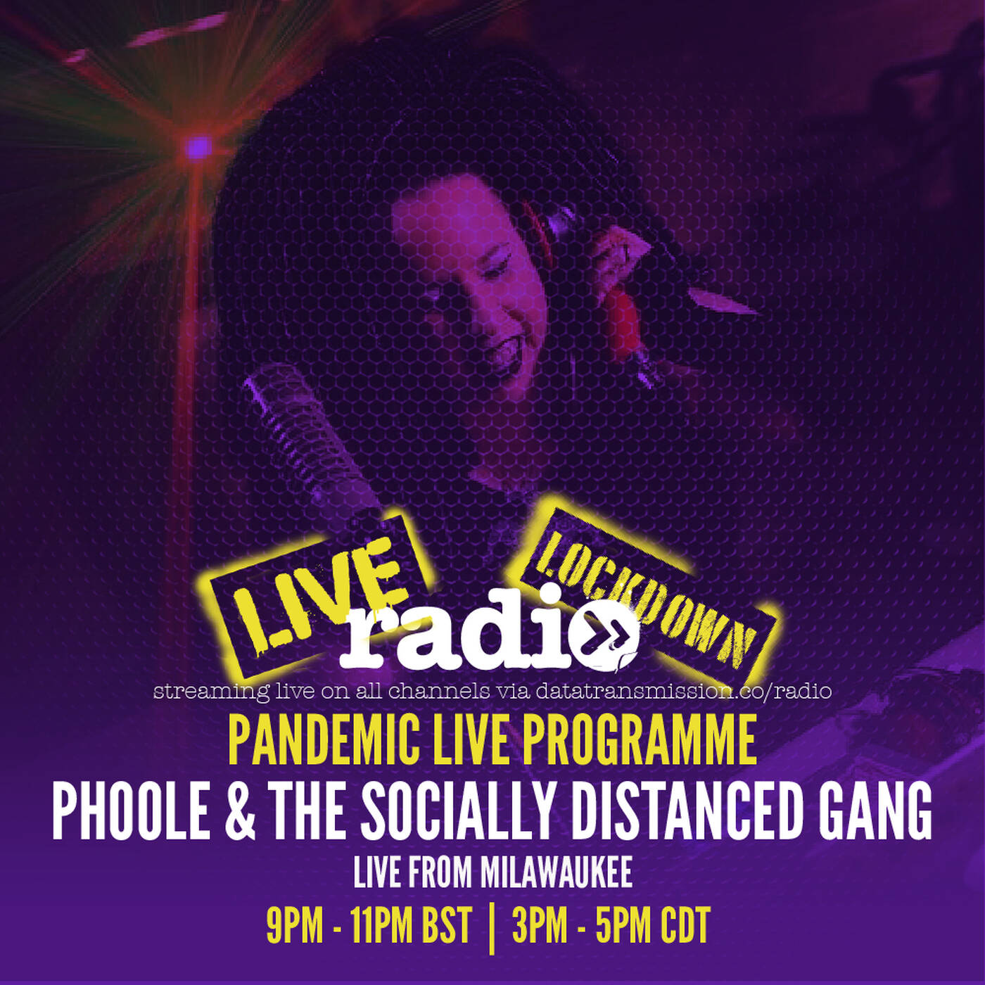 Just the Music from Phoole and the Gang #LockdownLive on #DataTransmissionRadio episode artwork