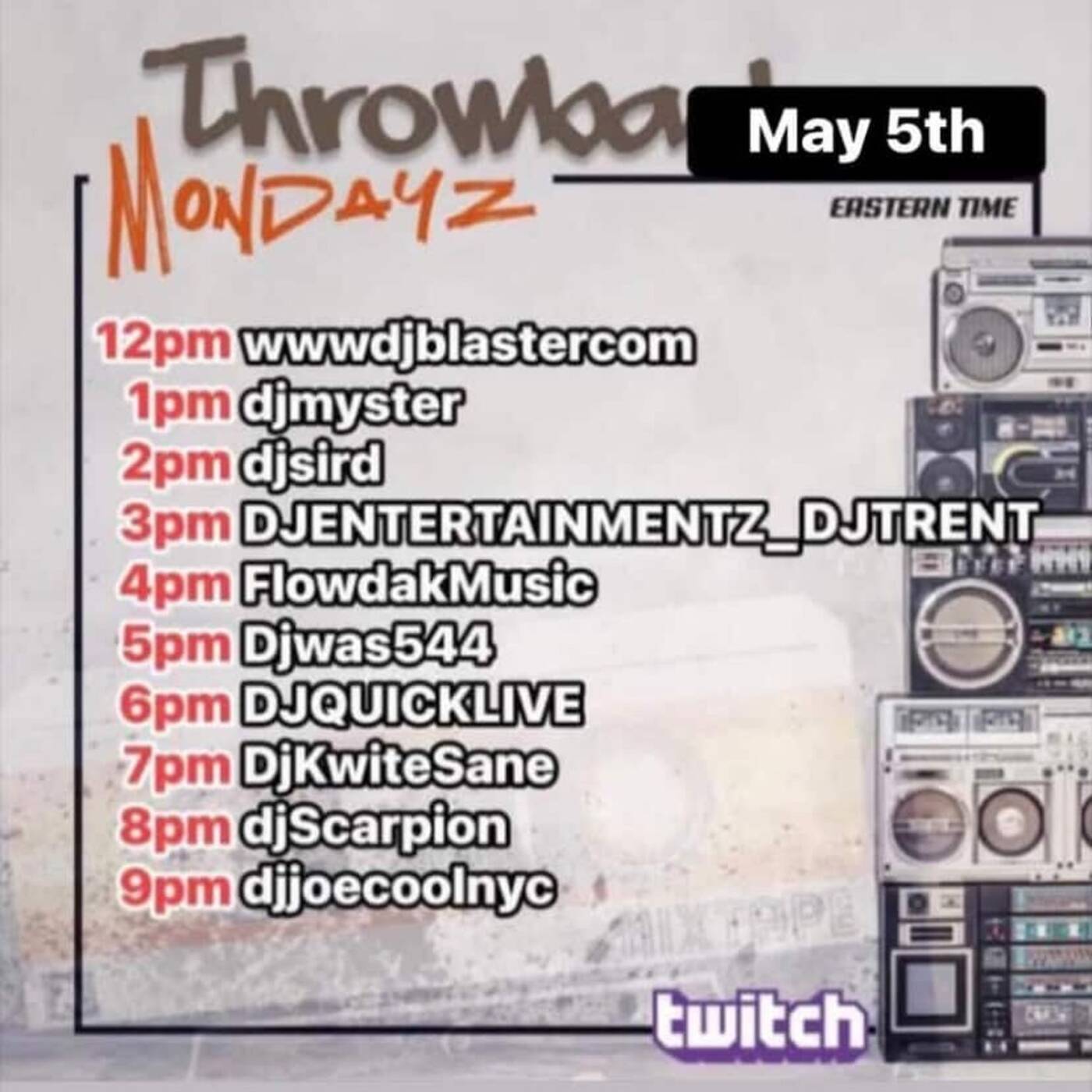 THROWBACKMONDAYZRAIDTRAIN Hosted By @djsird1 6-7PMEST‼️(MAY 05, 2025) episode artwork