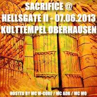 DJ Sacrifice at Hellsgate II 07.06.2013 Kulttempel Oberhausen (Hosted by MC M-Core MC ADK MC Mo) by DJ Sacrifice