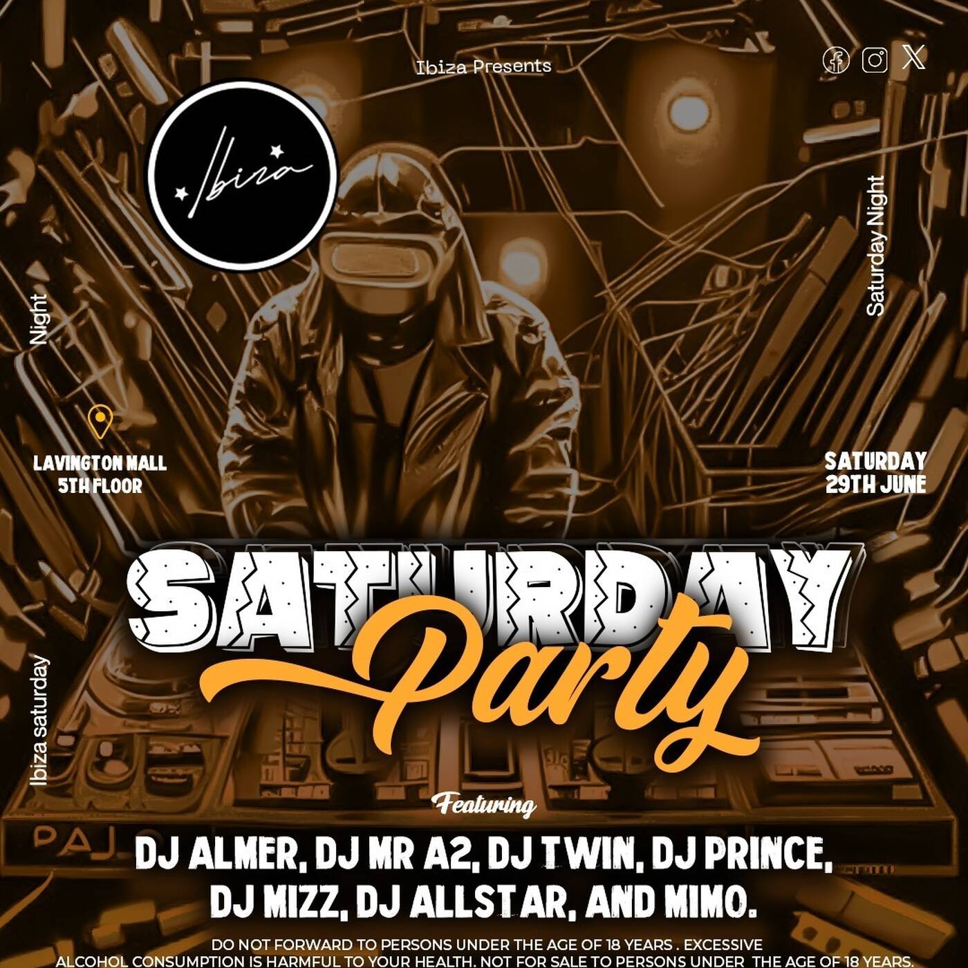 SATURDAY NIGHT PARTY (ibiza live mix) 1.1 part 1 episode artwork