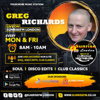 Greg Richards - Mon 14th Sept 2026 by SunriseFm London