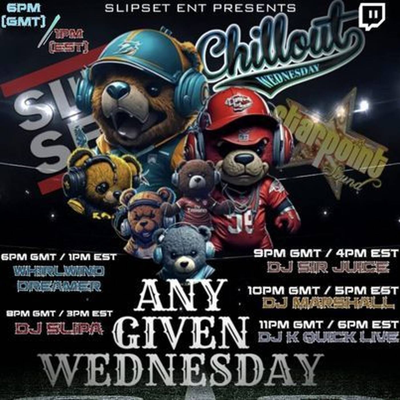 CHILLOUT WEDNESDAY RAID TRAIN Hosted By Slipset Ent 6PM EST | @djkquicklive IN THE MIX (July 12, 2023) episode artwork