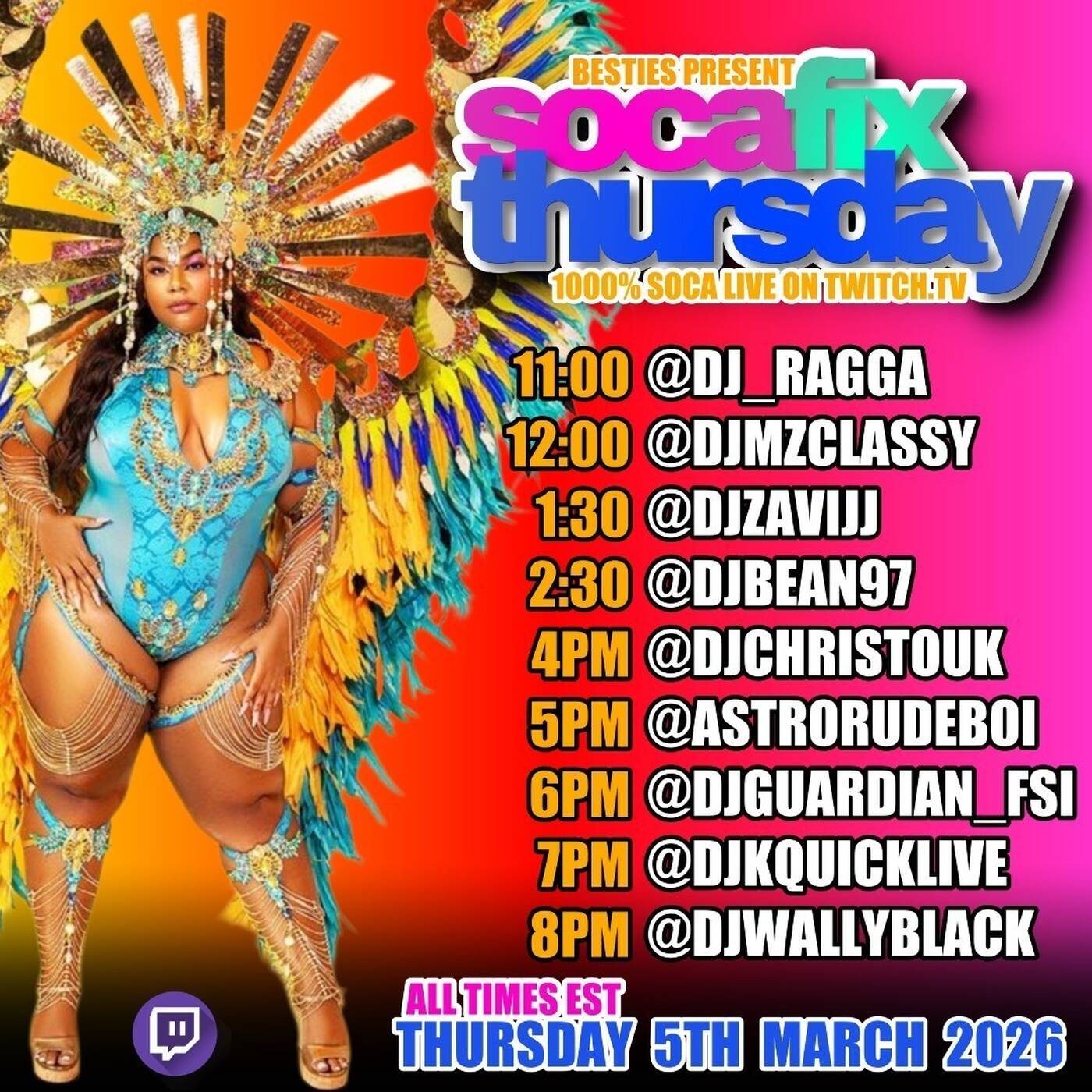 SOCA FIX THURSDAYRAIDTRAIN Hosted By The BESTIES 7-8PMEST‼️(MAR 05, 2026) episode artwork