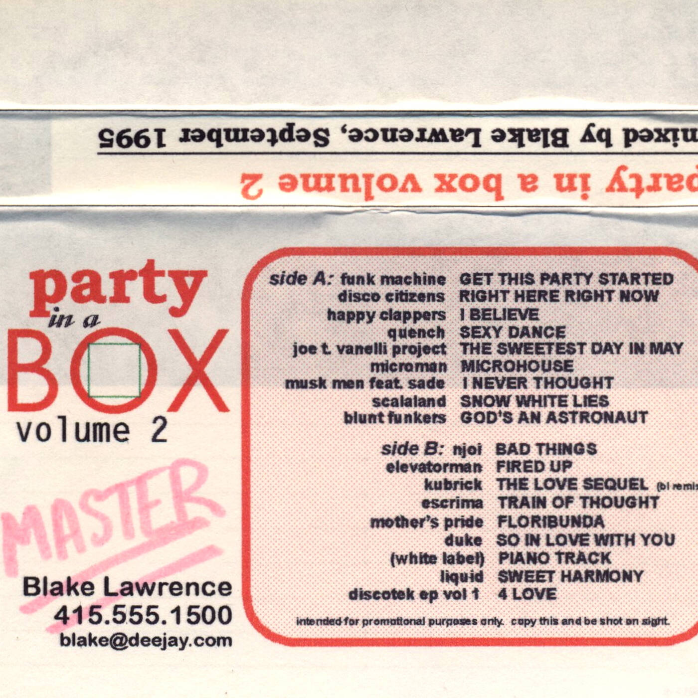 DJ Blake Lawrence - Party In A Box - Volume 2 (Jim Hopkins Remaster) episode artwork