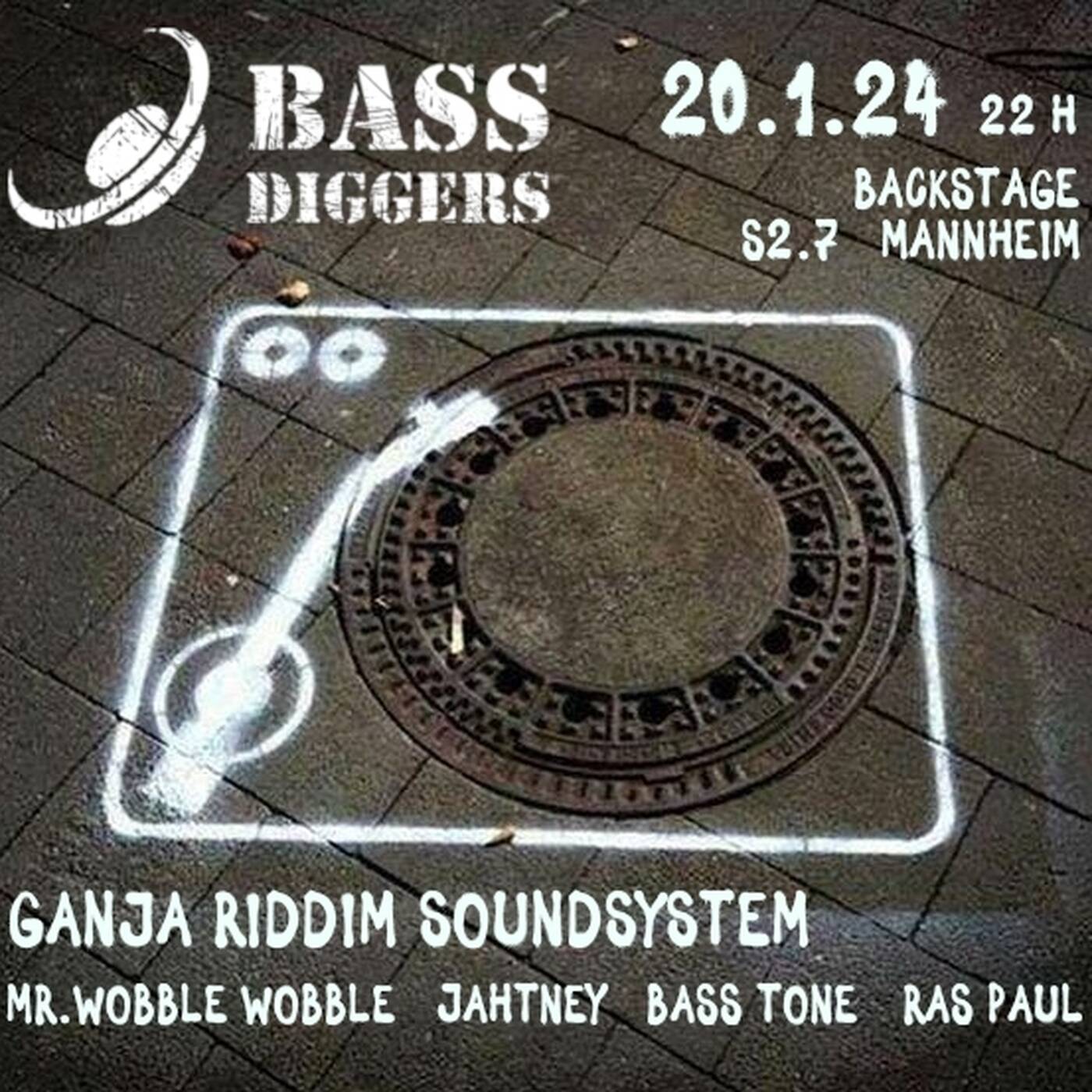 Bass Diggers longside Ganja Riddim Soundsystem 20.01.2024 episode artwork