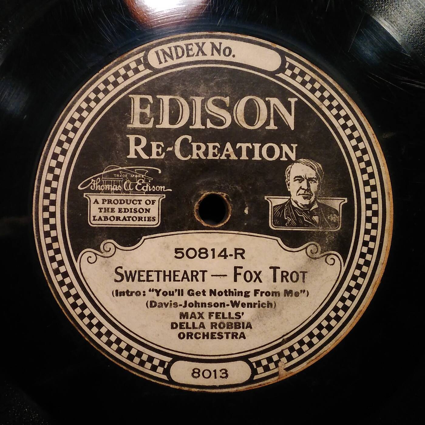 50814 R - Max Fells' Della Robbia Orchestra - Sweetheart (Edison 50814 Right 1921) episode artwork