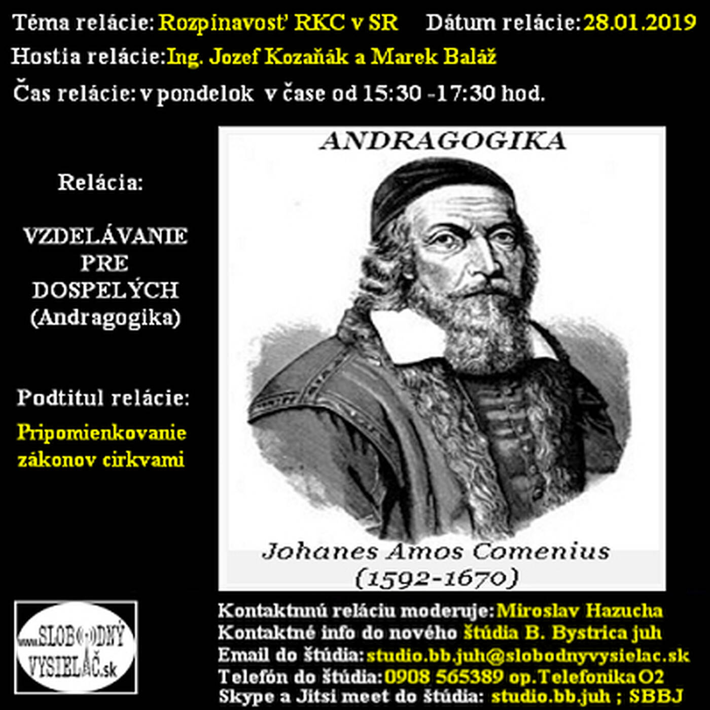 Vzdelávanie pre dospelých 131 - 2019-01-28 Pripomienkovanie zákonov cirkvami… episode artwork