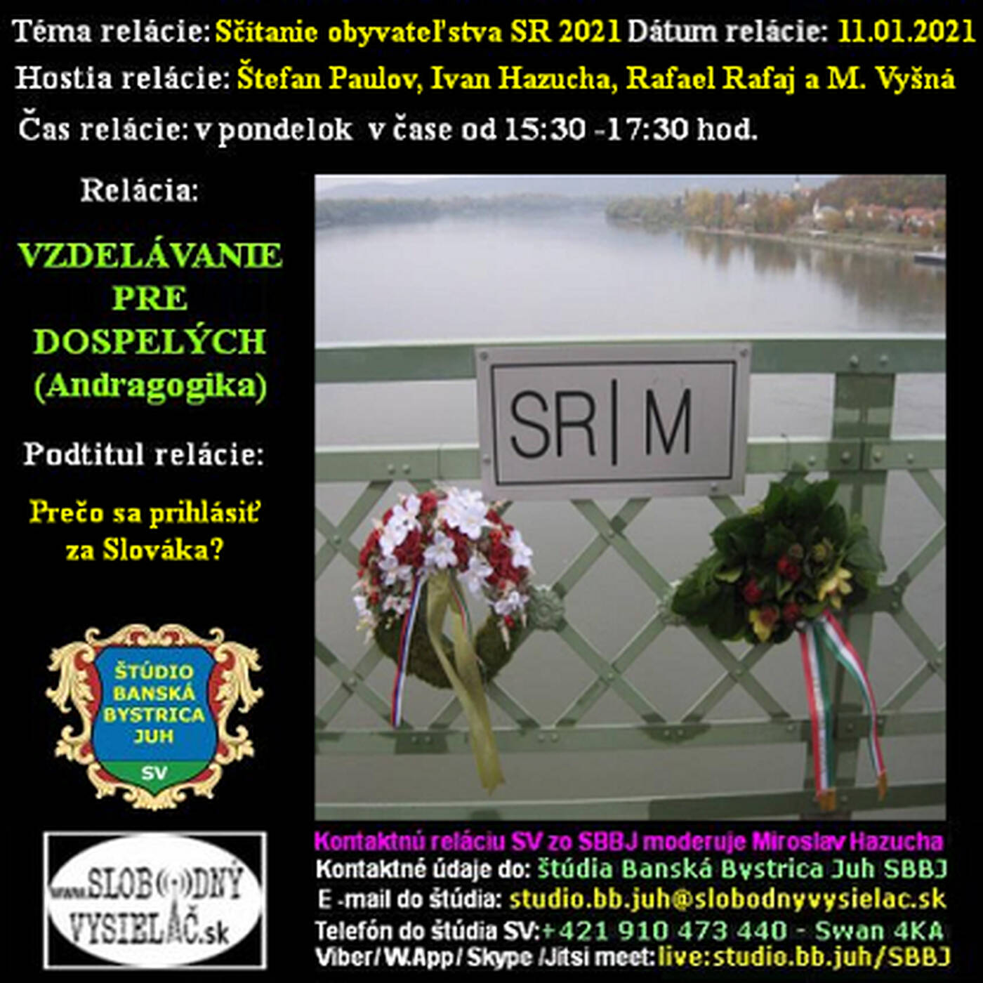 Vzdelávanie pre dospelých 231 - 2021-01-11 Sčítanie obyvateľstva SR 2021 episode artwork