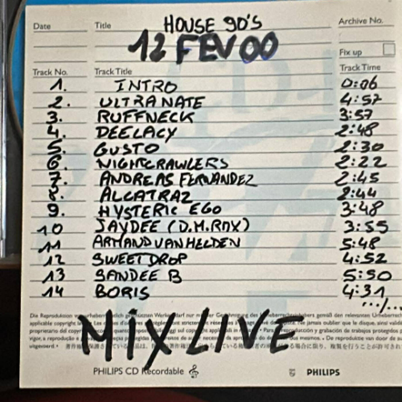 MY FIRST MIX 12 FEV 2000 live by DJ AL1 episode artwork