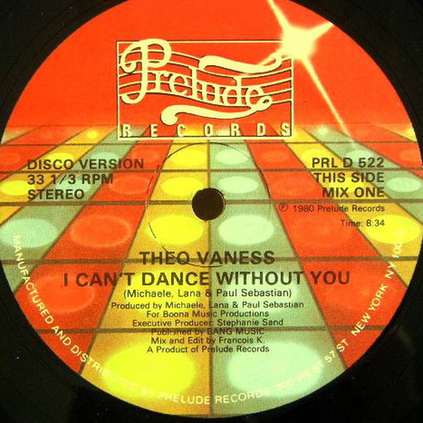 Theo Vaness ‎– I Can't Dance Without You (Disco Version) mixed &amp; edited by Francois K episode artwork