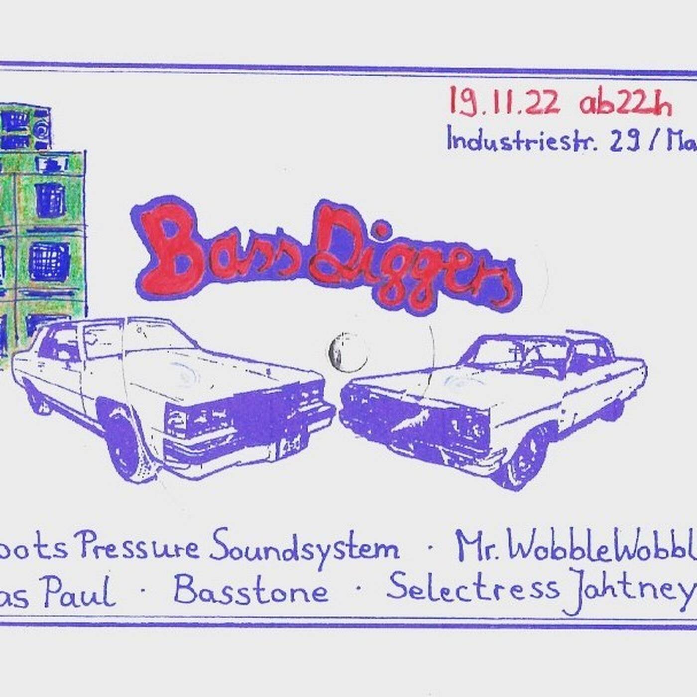 Bassdiggers 19.11.2022 lgs. Roots Pressure Soundsystem episode artwork