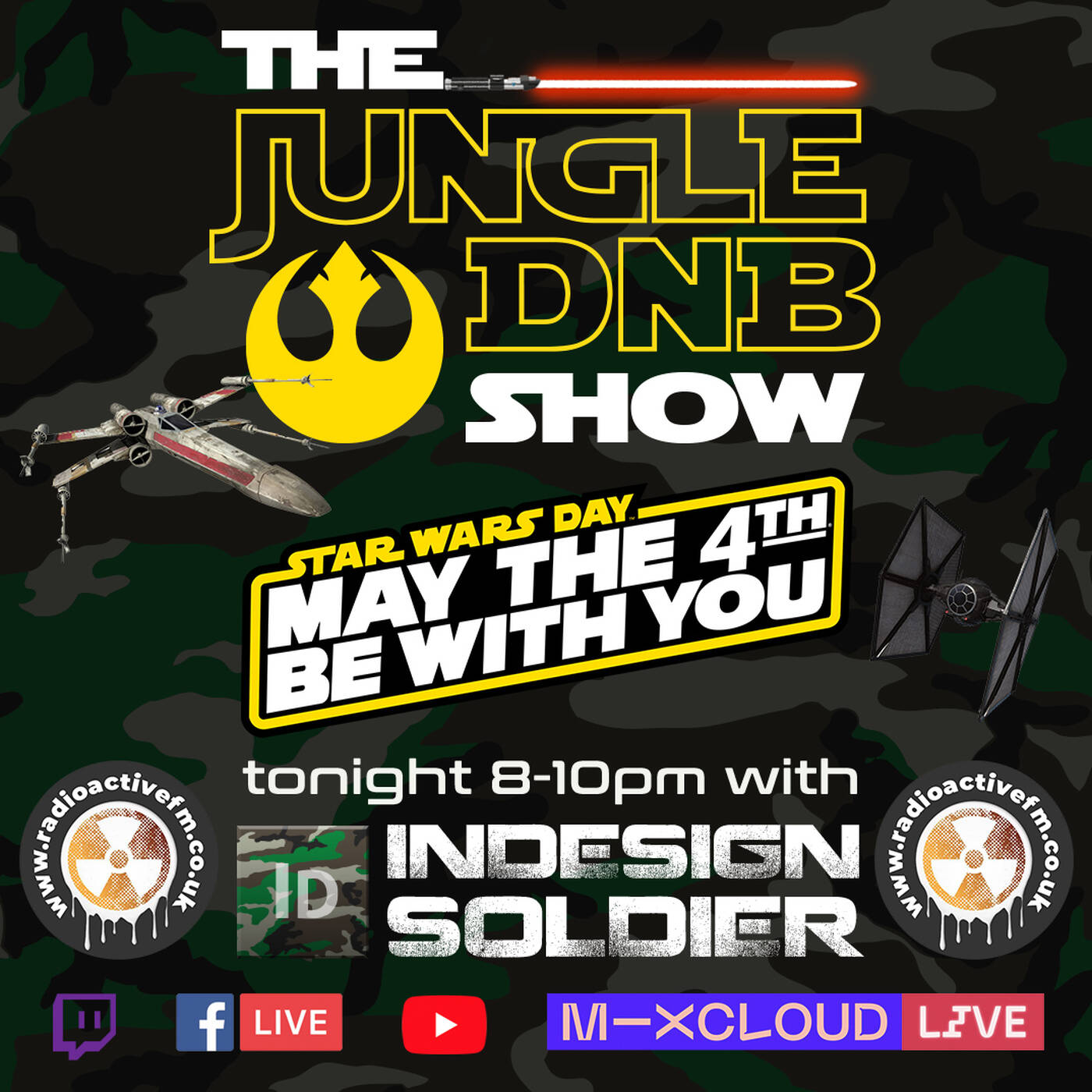 Indesign Soldier | The Jungle D&B Show | #maytheforthbewithyou