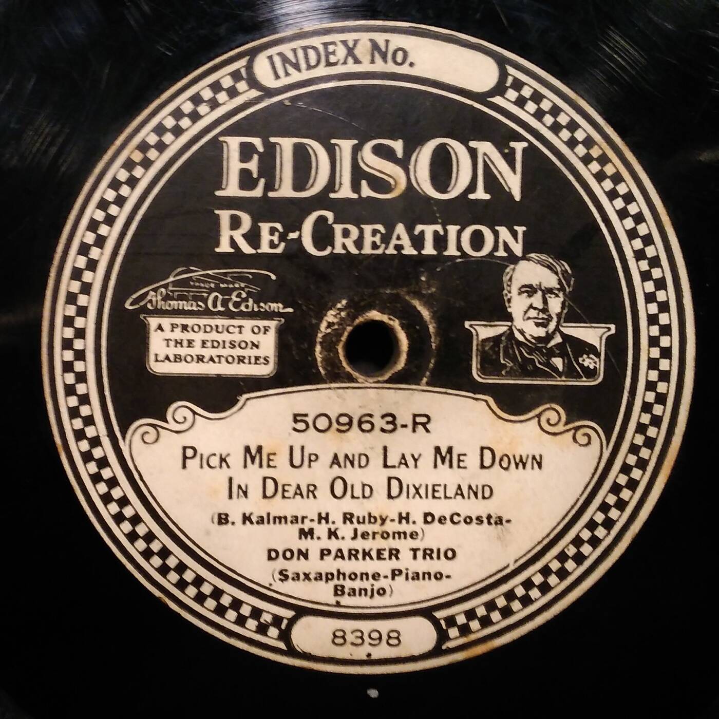 50963 R - Don Parker Trio - Pick Me Up And Lay Me Down In Dear Old Dixieland (Edison 50963 Right) episode artwork