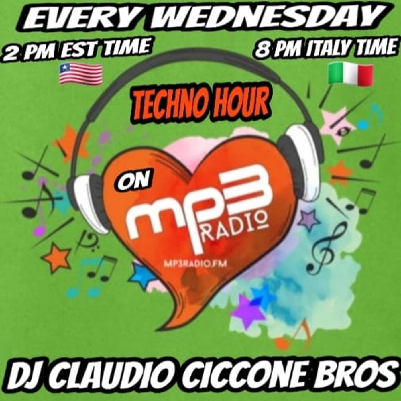 Dj Claudio Ciccone Bros Live Set  Techno Hour on Mp3radio