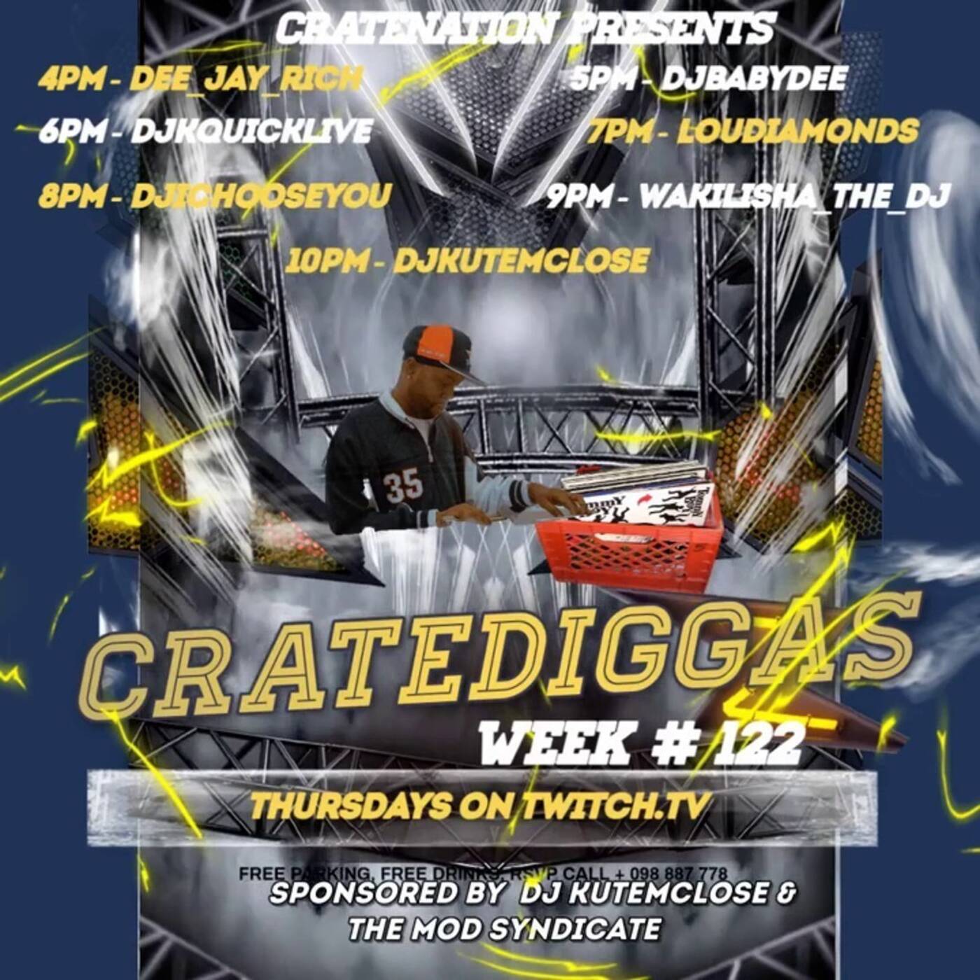 CRATEDIGGASBI-WEEKLYRAIDTRAINWEEK#122 Sponsored By @djkutemclose 6-7PMEST‼️(JUNE 06, 2025) episode artwork