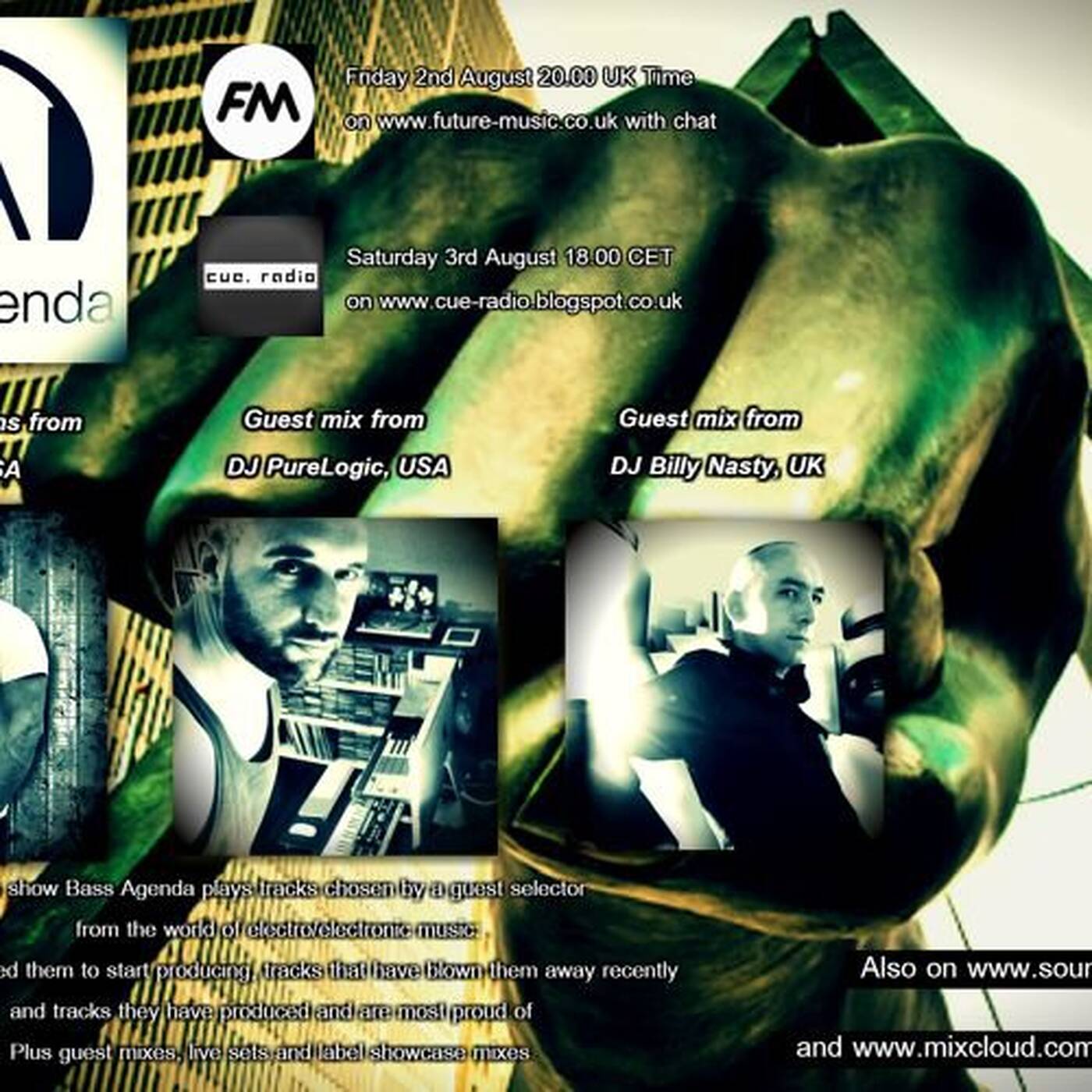 Bass Agenda 59 guest selection & interview with Will Web + mixes from Billy Nasty and DJ Pure Logic episode artwork