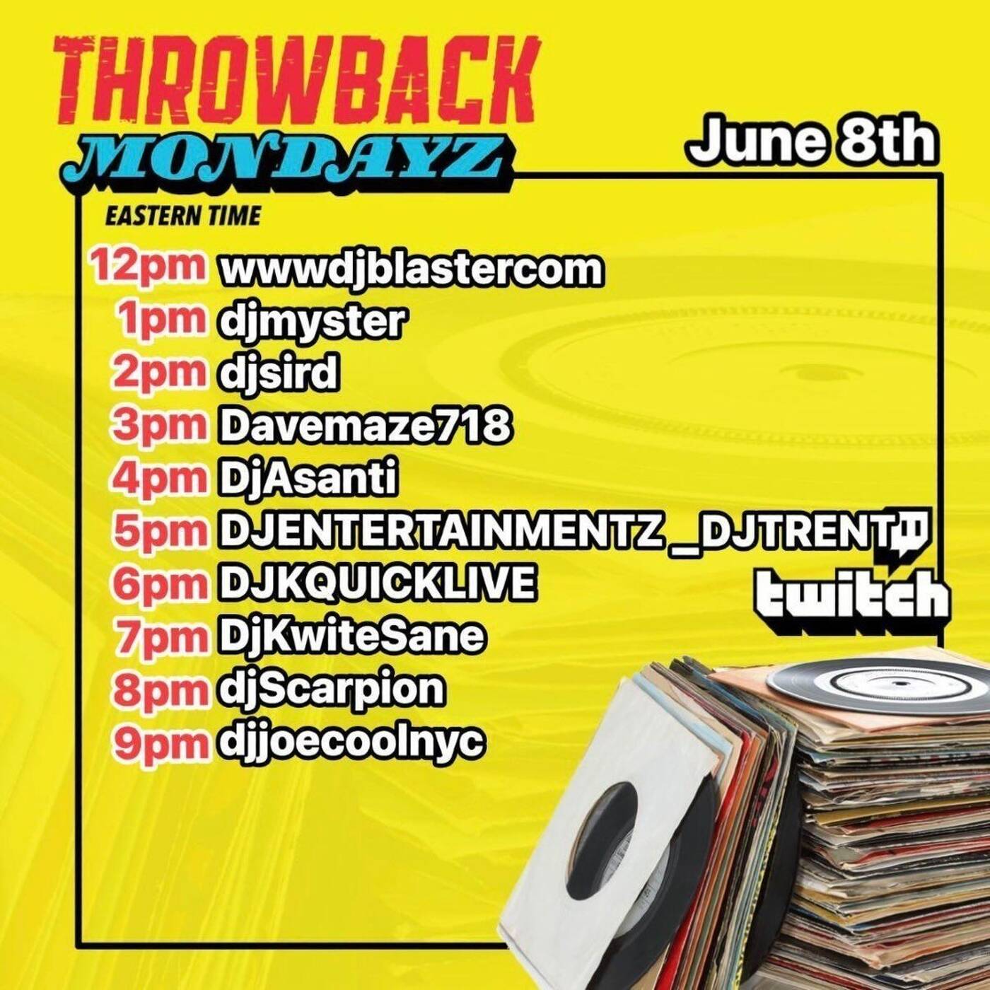 THROWBACK MONDAYZRAIDTRAINHosted By @djsird1 6-7PMEST‼️(JUNE 8, 2026)