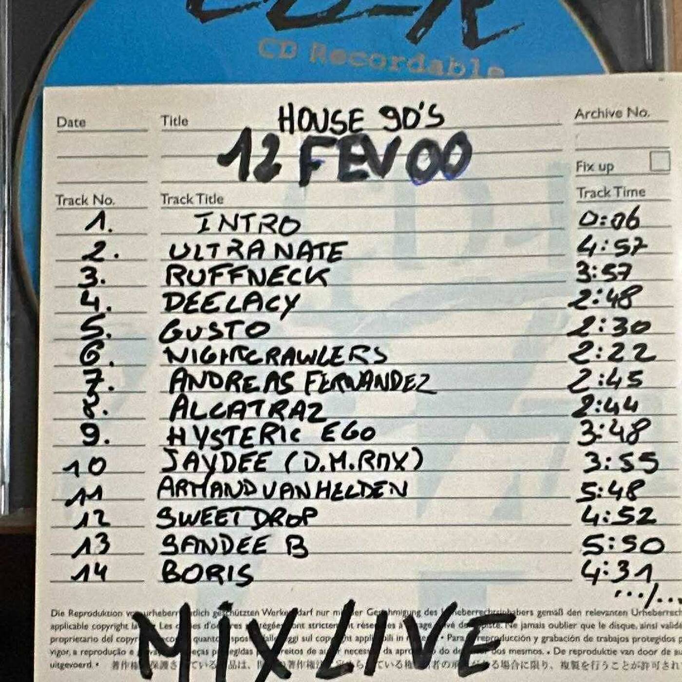 MY FIRST MIX 12 FEV 2000 live by DJ AL1 episode artwork
