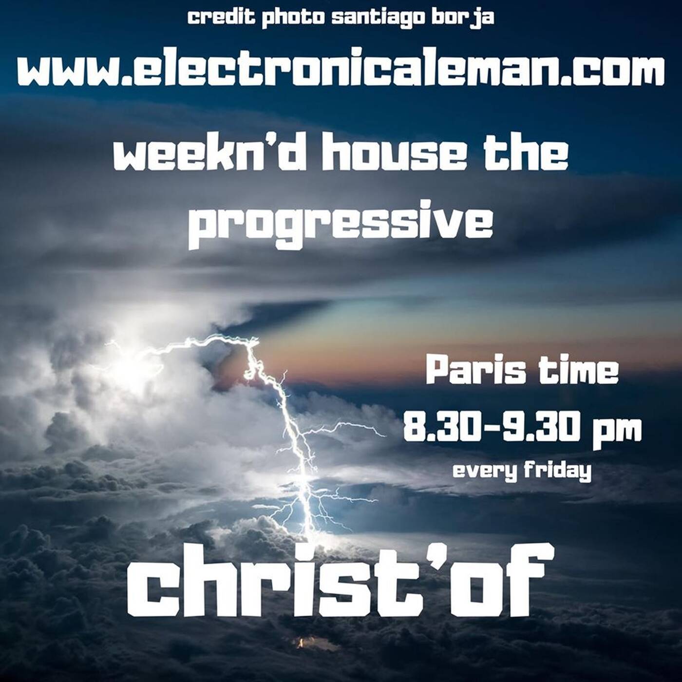 radioshow weekn'd house the progressive #62 exclusive mix www.electronicaleman.com episode artwork